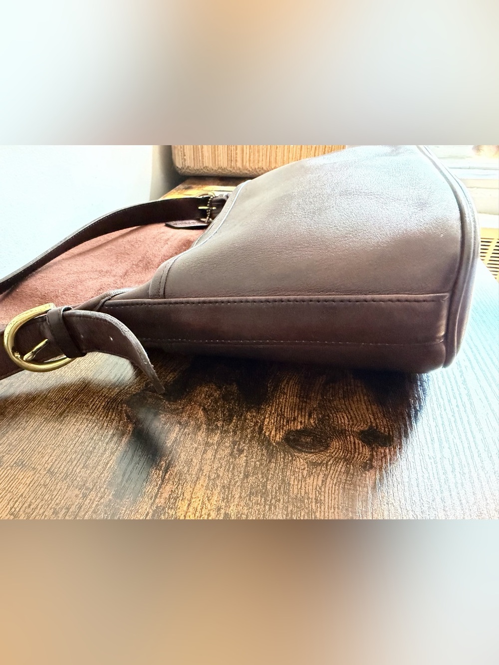 Vintage Coach Fletcher 4150 Brown Leather Crossbody Bag - Picture 11 of 15